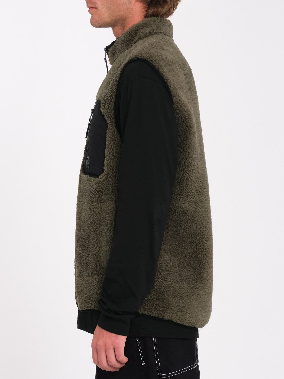 Volcom Muzzer Fuzzar Vest vinterjacka mossgrön, produktbild