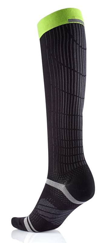 Sidas Endurance Racing Knee Black/Yellow fotbädd, produkten från en annan vinkel 1