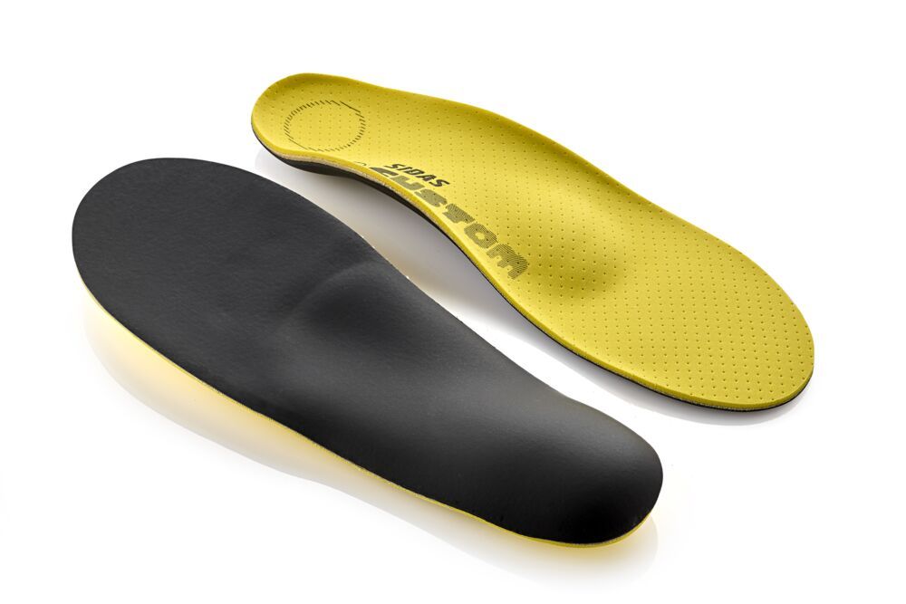 Sidas Custom Ski fotbädd gul, produkten från en annan vinkel 1