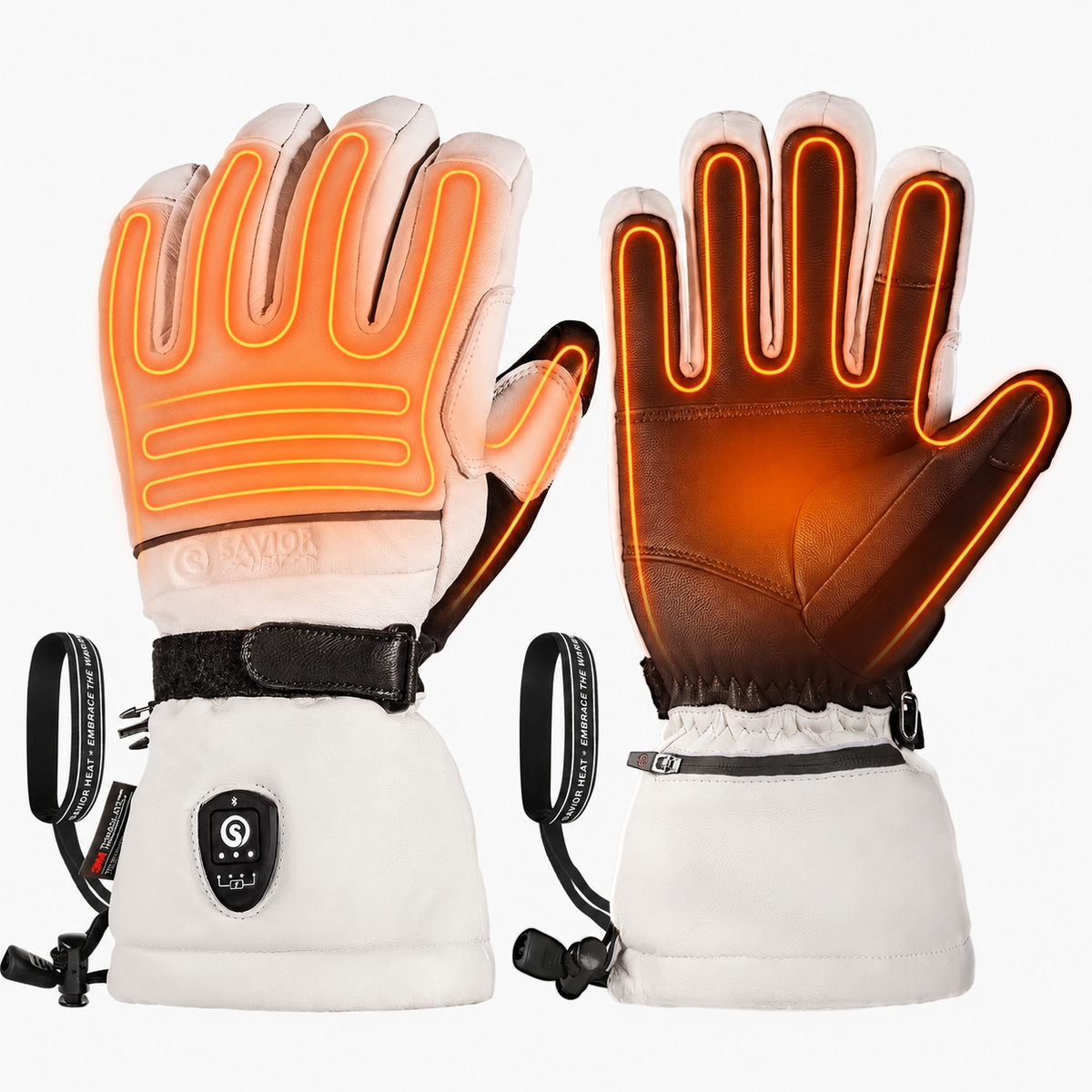Savior Heat EH8 Pro™ Extreme Cold Ski värmehandskar, produkten från en annan vinkel 2