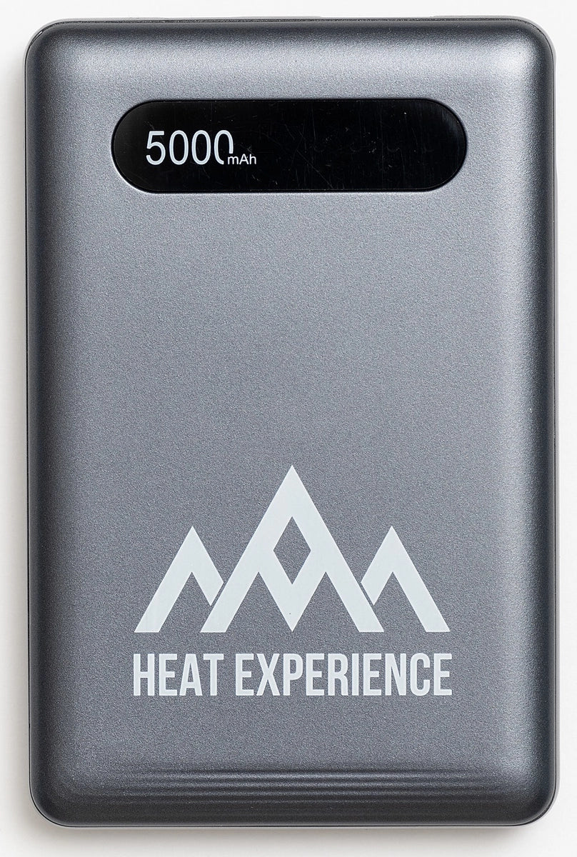 HeatX 5000mAh Powerbank powerbank, produkten från en annan vinkel