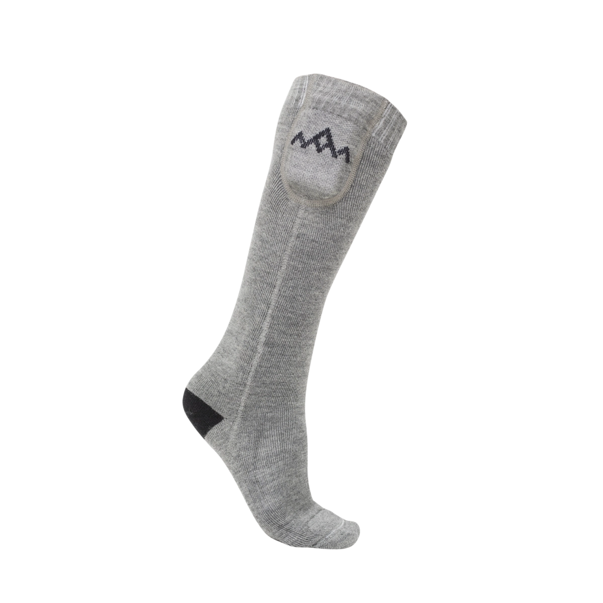 HeatX Heated Everyday Socks w/batt. V2 värmestrumpor grå, detaljbild