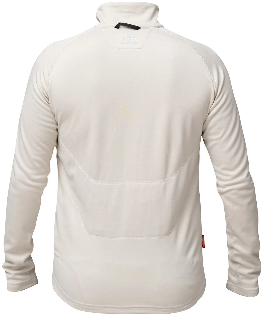 HeatX Heated Fleece Sweater värmetröja herr sand, produktbild