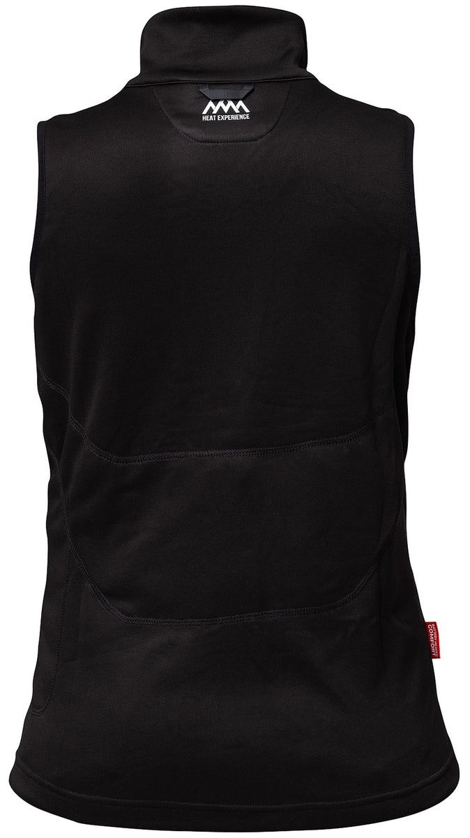 HeatX Heated Fleece Vest värmeväst dam svart, produkten från en annan vinkel 1