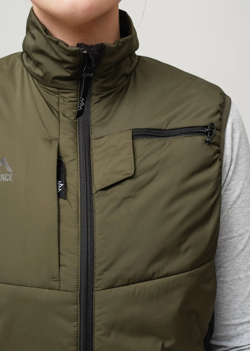 HeatX Heated Hunt Vest V2 värmeväst dam olivgrön, detaljbild 3
