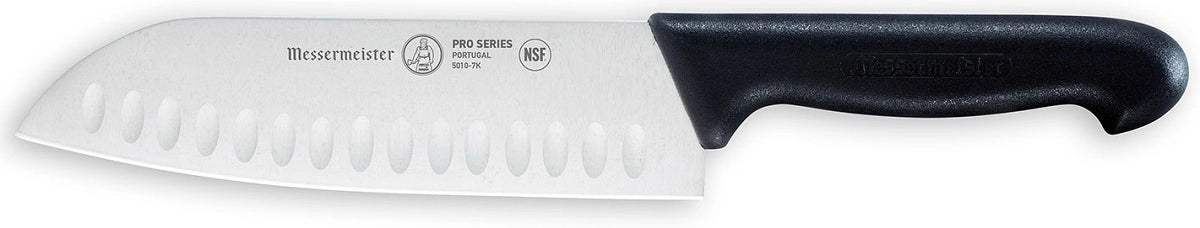 Messermeister Pro Series 18cm Kullenschliff Santoku kökskniv, produkten från en annan vinkel 1