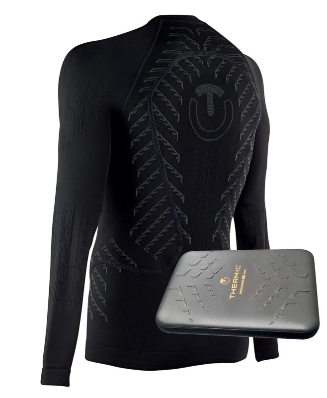 Therm-ic S.E.T.® Set Ultra Warm Baselayer Shirt Men + värmetröja svart, produkten från en annan vinkel 1