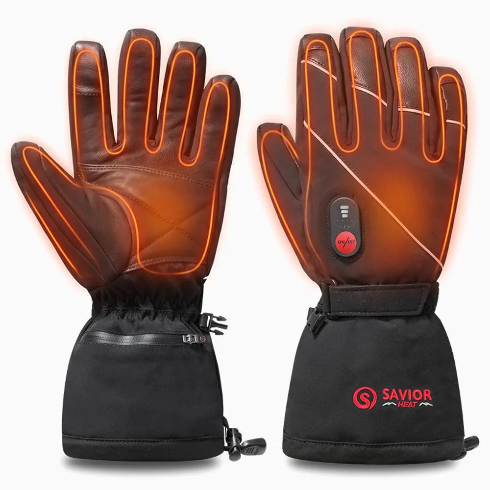 Savior Heat S01 Performance Ski värmehandskar classic black, produkten från en annan vinkel 1