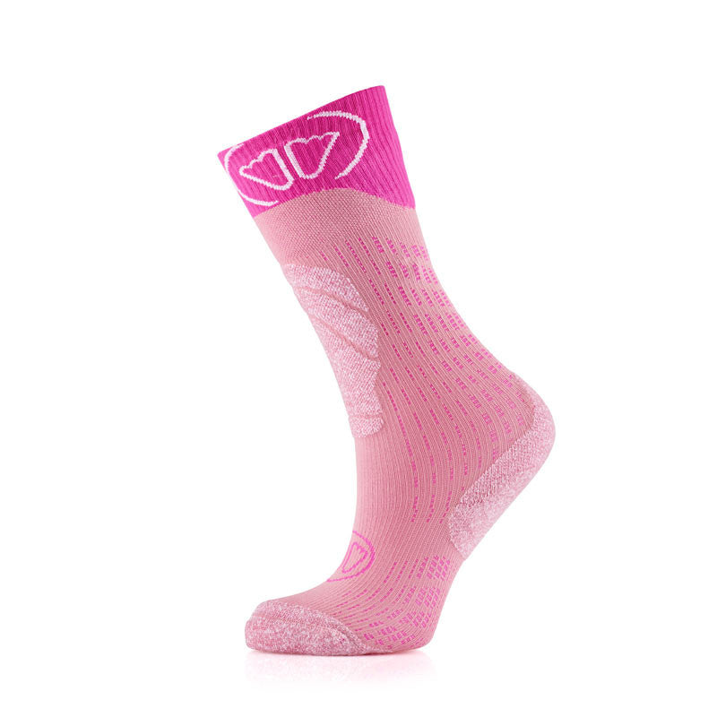 Sidas Ski Merino Jr Socks Pink/Purple skidstrumpor barn, produkten från en annan vinkel 1
