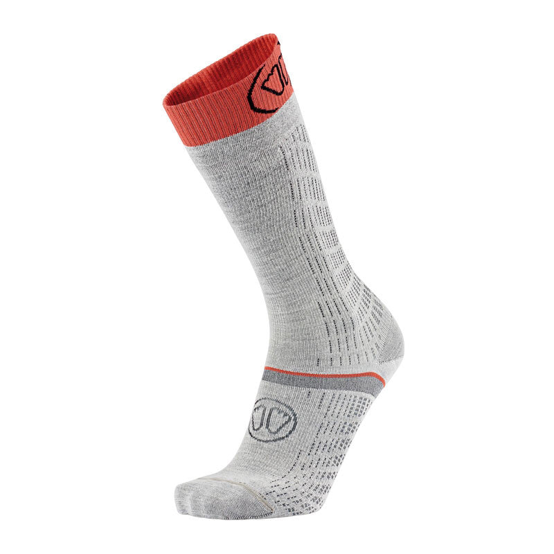 Sidas Ski Merino Performance Socks Grey/Coral skidstrumpor, produkten från en annan vinkel 1