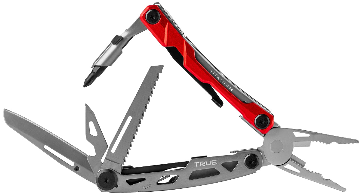 True Ti Pocket Multi-tool multiverktyg röd, produkten från en annan vinkel 1