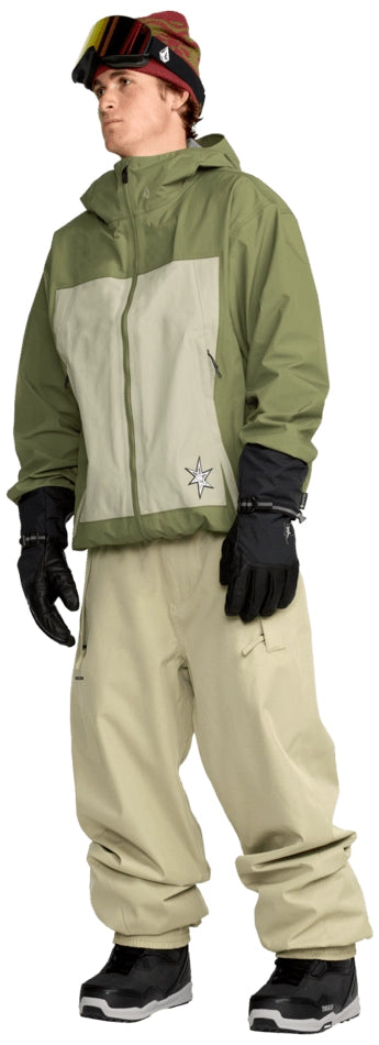 Volcom Arthur 3L Jacket skidjacka mörkoliv, produkten från en annan vinkel 2