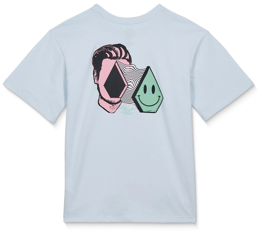 Volcom Aura Basic SS Tee t-shirt ljusblå, produkten från en annan vinkel 5