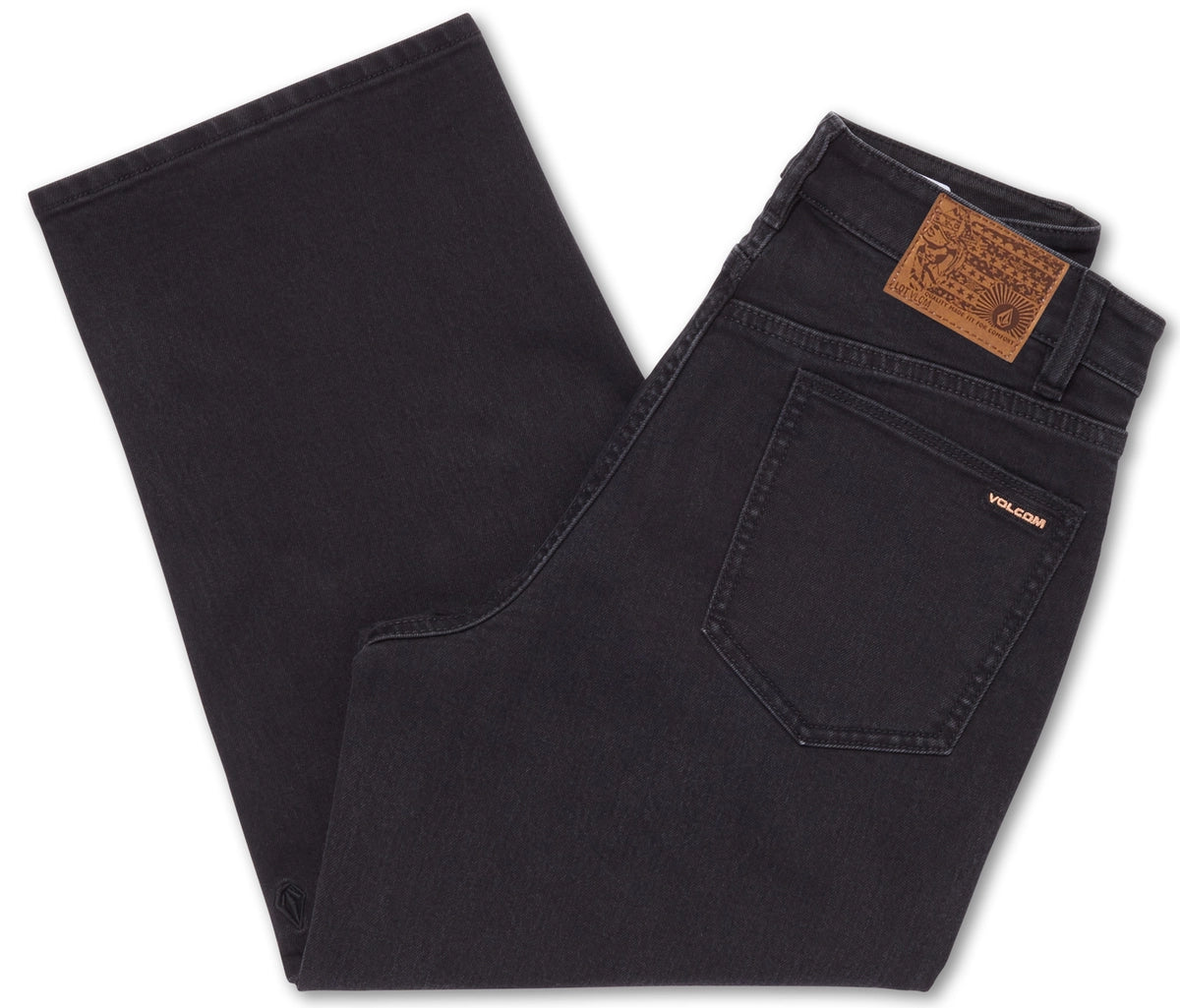 Volcom Billow Denim jeans svart, produkten från en annan vinkel