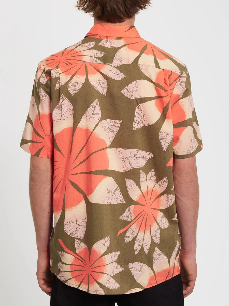 Volcom Bloomin SS skjorta oliv, produkten från en annan vinkel 1