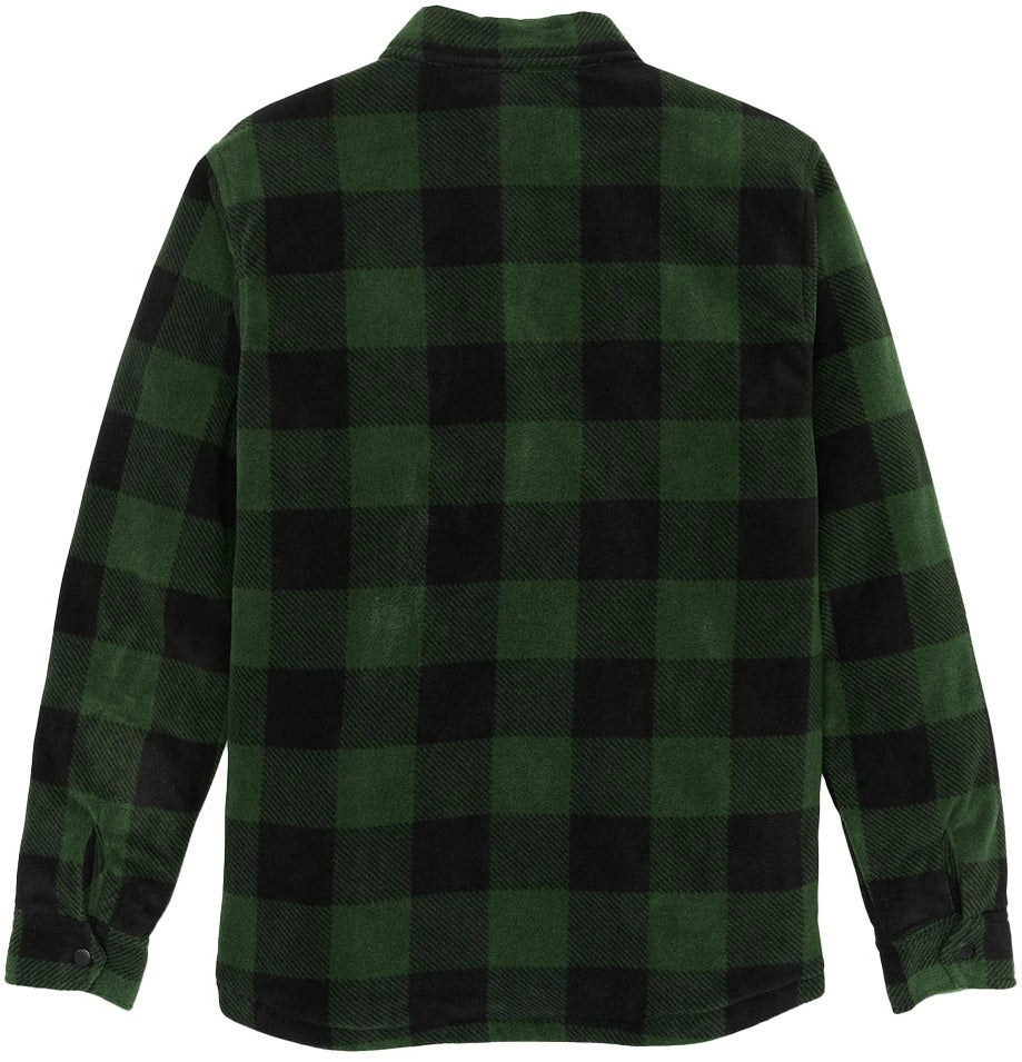 Volcom Bowered Fleece LS flanellskjorta mörkgrön, produkten från en annan vinkel 1