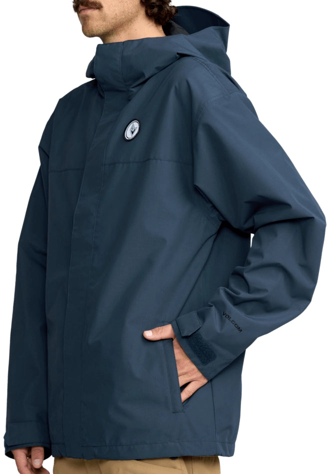 Volcom Buckthreeeighty Jacket skidjacka djupblå, produkten från en annan vinkel 1