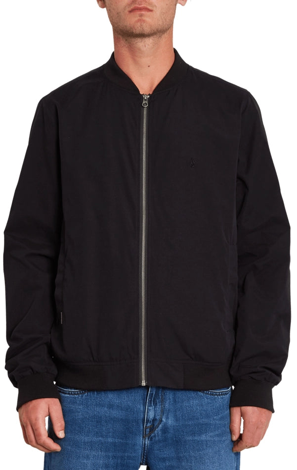 Volcom Burnward Jacket sommarjacka svart kombination, produkten från en annan vinkel