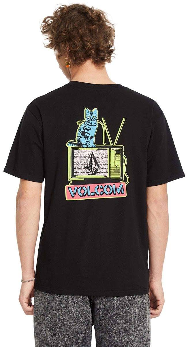 Volcom Catv BSC SS Tee t-shirt svart, produkten från en annan vinkel 1