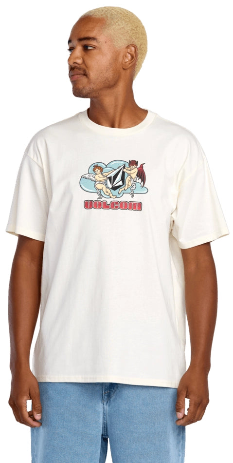 Volcom Cherubs SS Tee t-shirt benvit, produkten från en annan vinkel 2