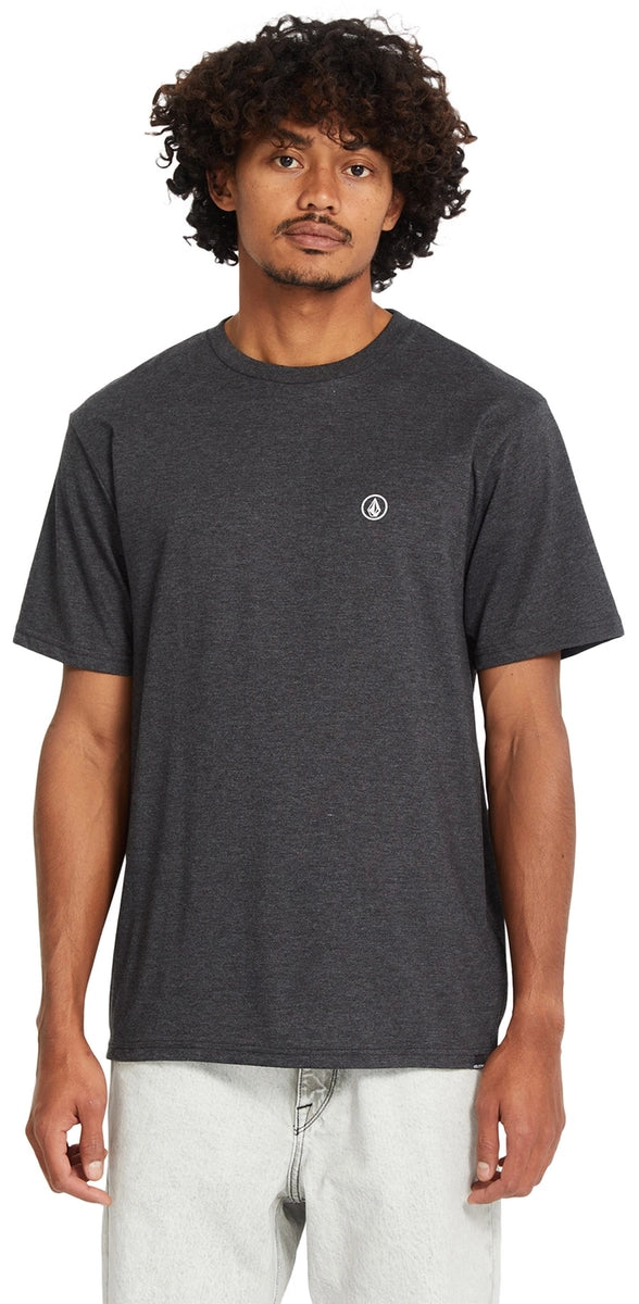Volcom Circle Blanks HTH SS Tee t-shirt svartmelerad, produktbild