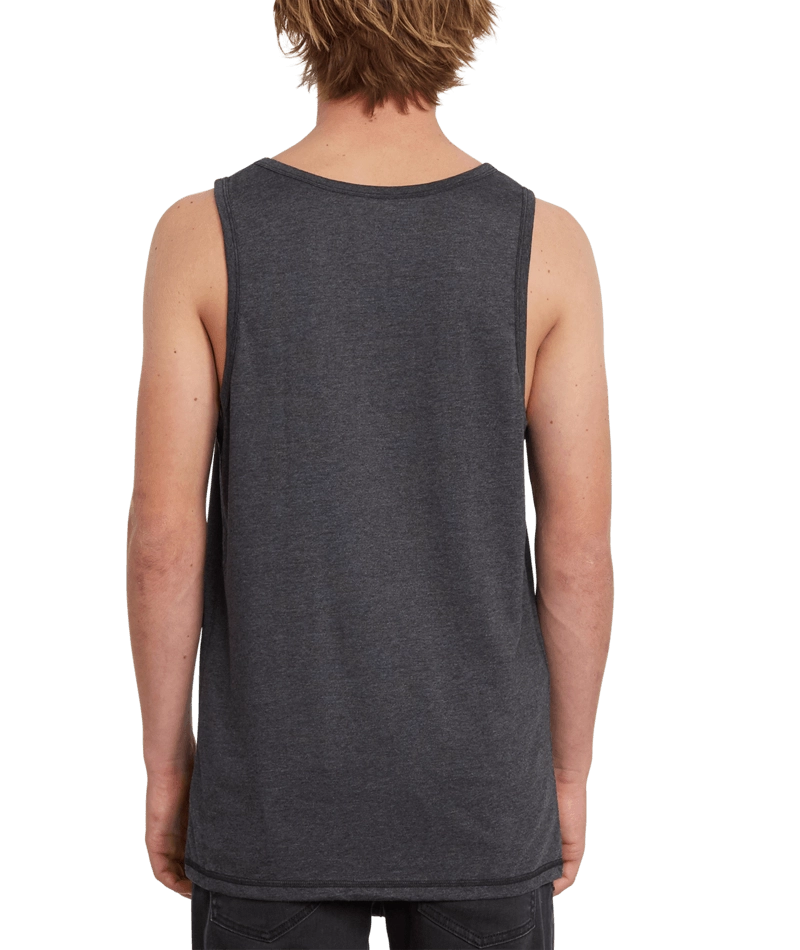 Volcom Circle Blanks HTH TT linne svartmelerad, detaljbild