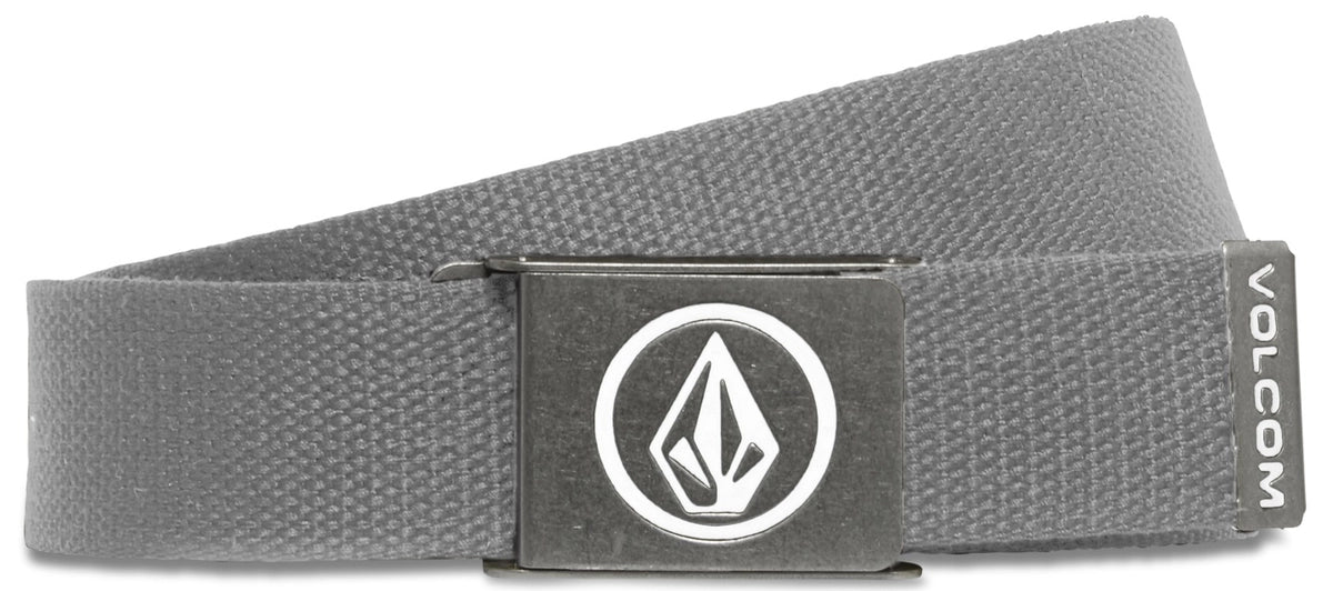 Volcom Circle Web Belt skärp gråmelerad, produkten från en annan vinkel