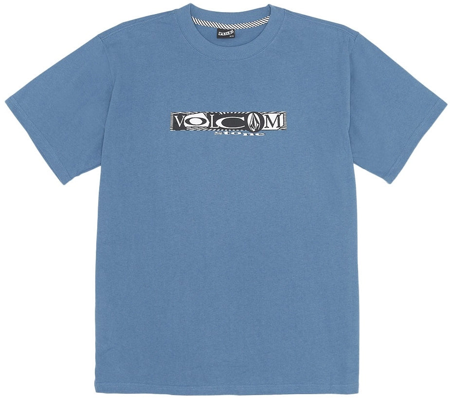 Volcom Critter SS Tee t-shirt blå, produkten från en annan vinkel