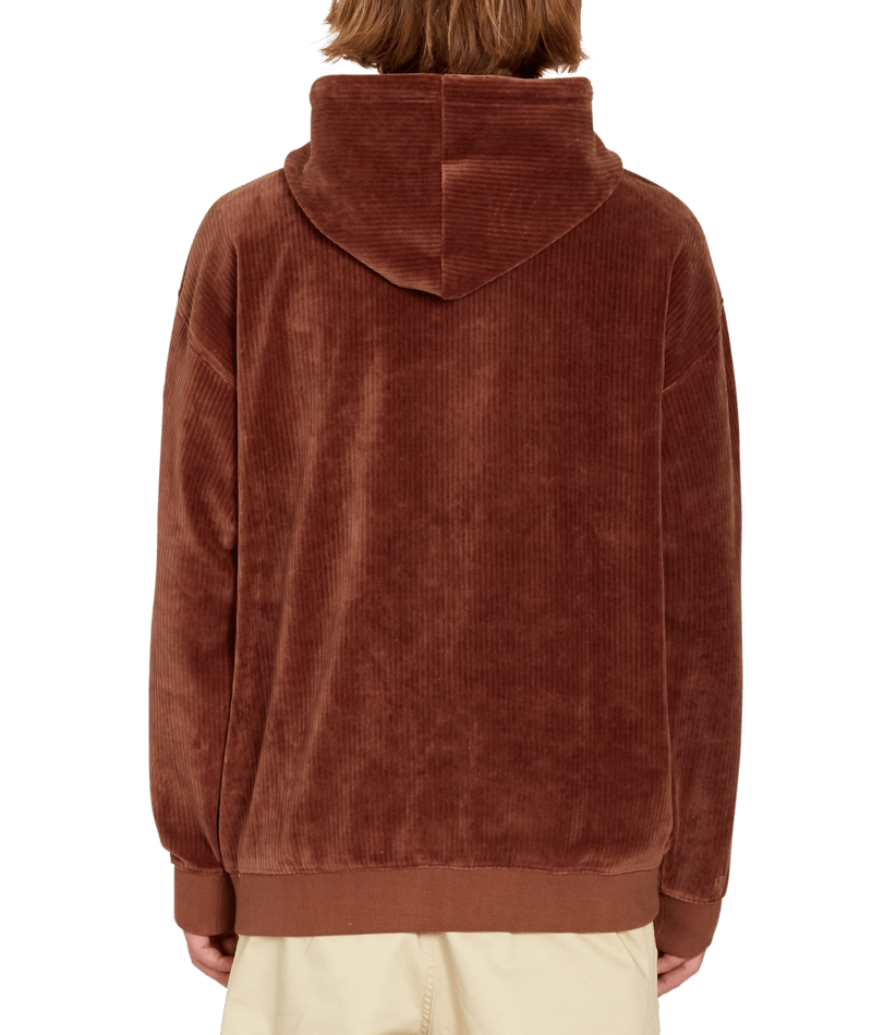 Volcom Distone PO huvtröja brun, detaljbild