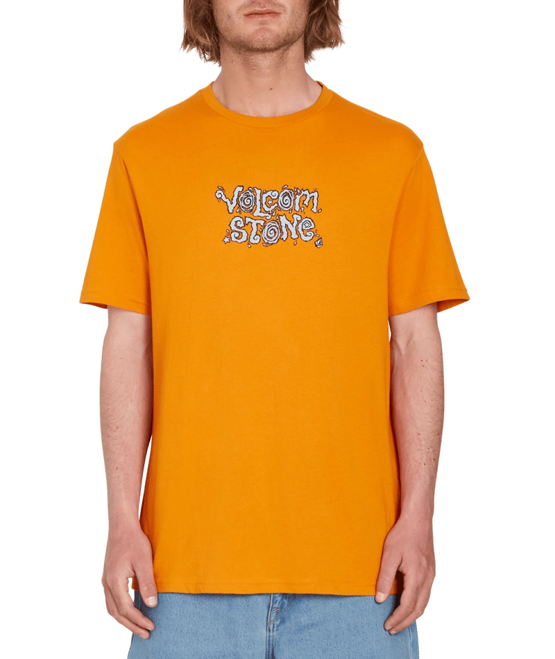 Volcom FA J Hager In Type SS Tee t-shirt saffransgul, detaljbild