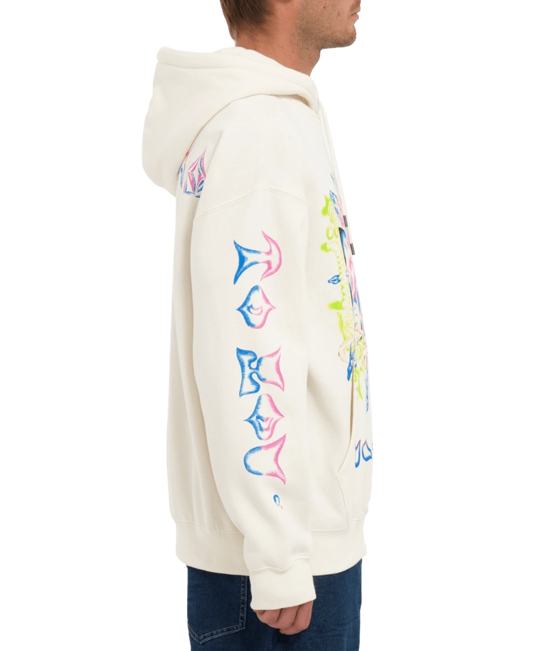 Volcom FA Sam Ryser Pullover huvtröja benvit, detaljbild 2