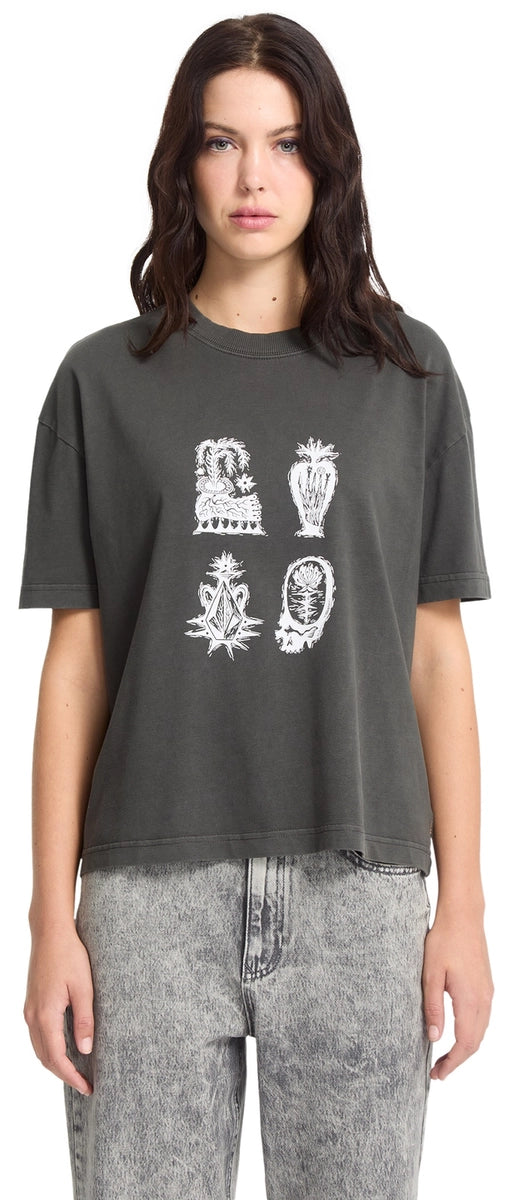 Volcom FA Vaderetro 1 Tee t-shirt svart, produkten från en annan vinkel 1