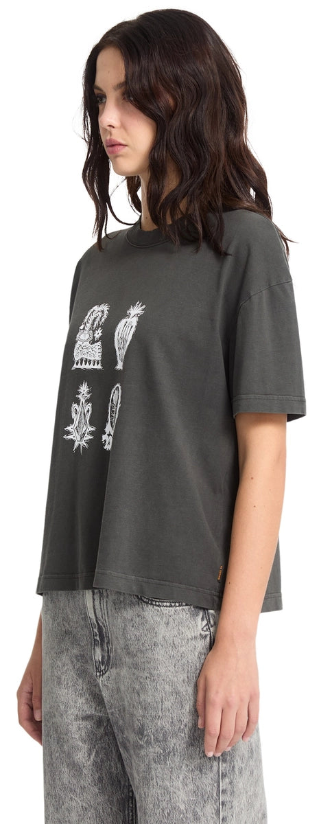 Volcom FA Vaderetro 1 Tee t-shirt svart, produkten från en annan vinkel 2