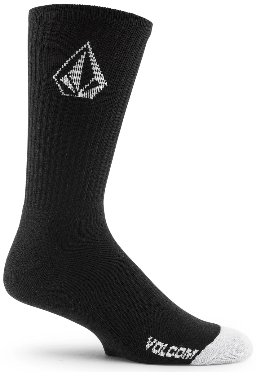 Volcom Full Stone Sock 3Pk strumpor svart, produkten från en annan vinkel 1