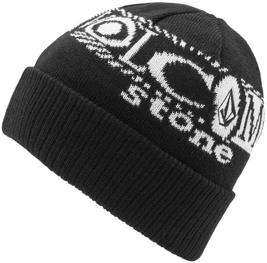 Volcom Lib Stone Legacy Beanie mössa svart, produkten från en annan vinkel