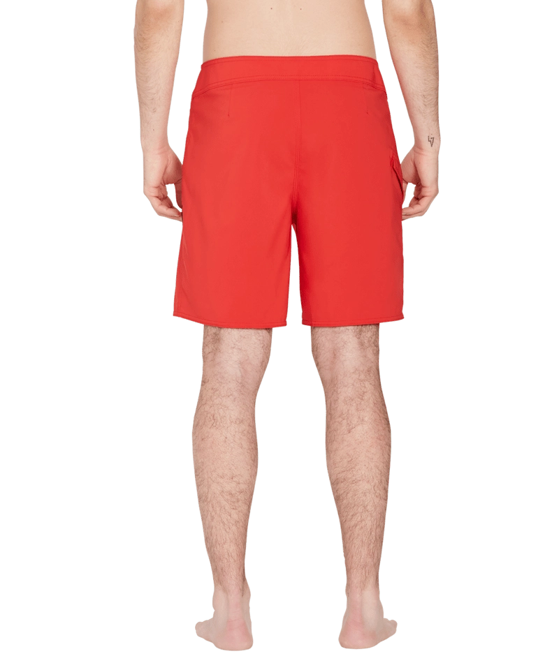 Volcom Lido Solid Mod 18 badshorts röd, detaljbild 1