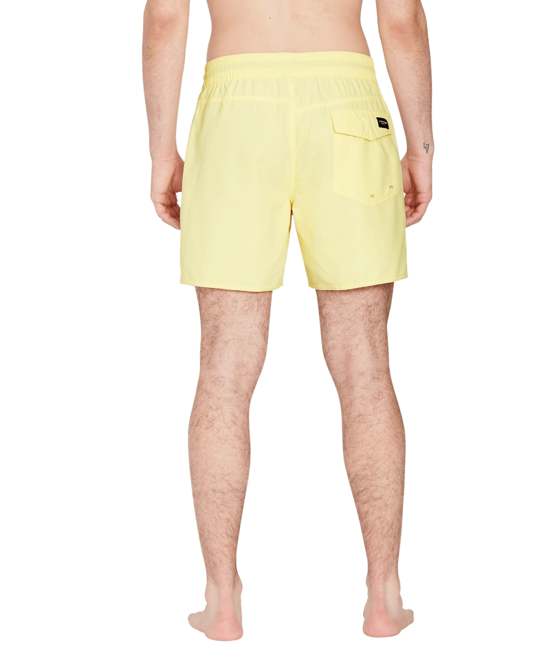 Volcom Lido Solid Trunk 16 badshorts gul, detaljbild 2