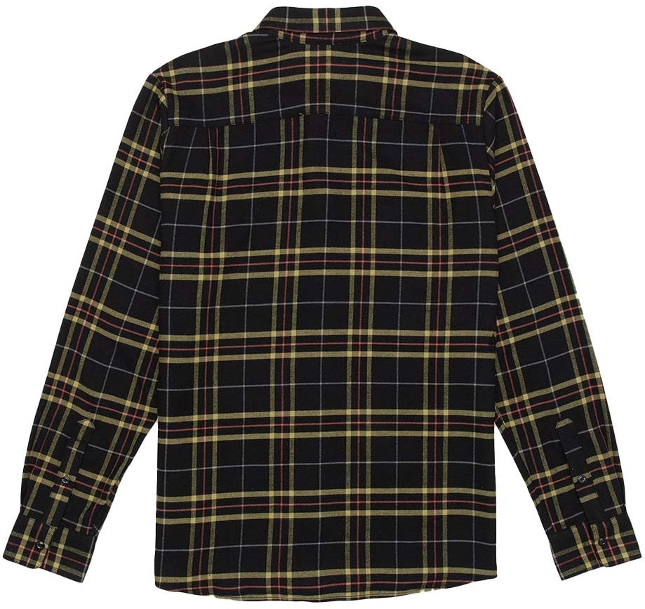 Volcom Netastone Flannel LS flanellskjorta svart, produkten från en annan vinkel