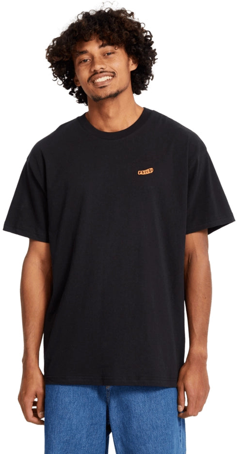 Volcom Pistol Stone Loose SS Tee t-shirt svart, produkten från en annan vinkel 1