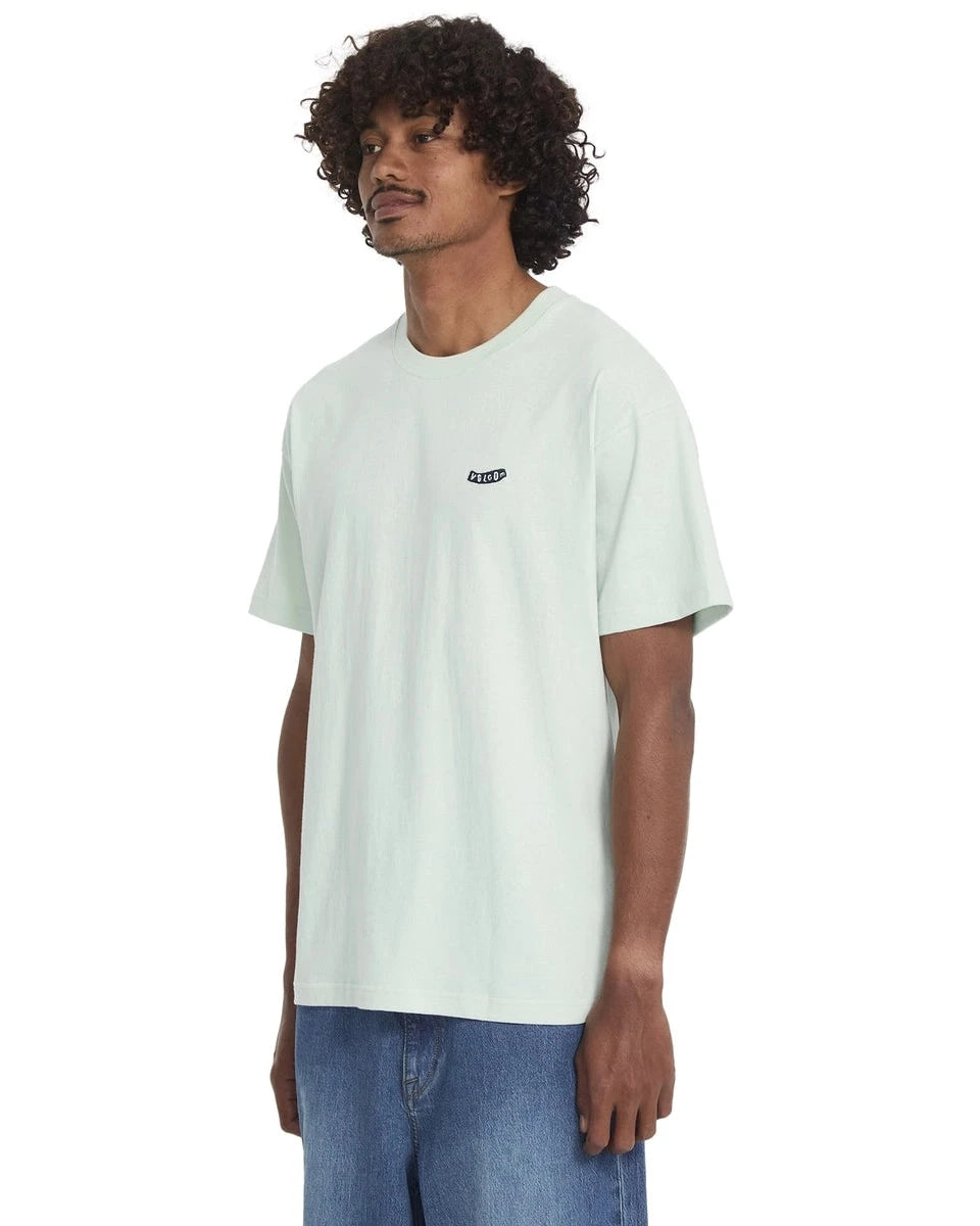 Volcom Pistol Stone Loose SS Tee t-shirt ljus turkos, produktbild
