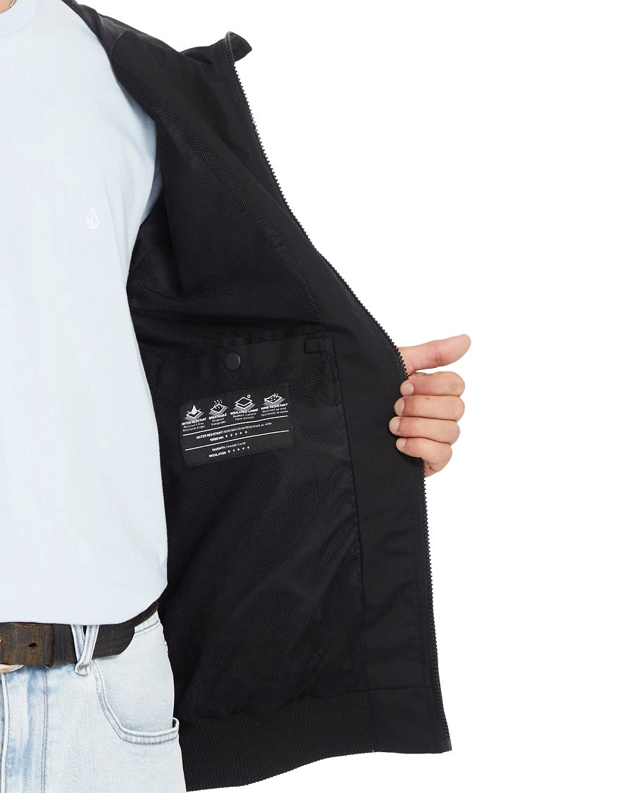 Volcom Raynan 10K Jacket sommarjacka svart, produkten från en annan vinkel 1