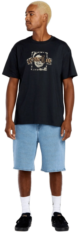 Volcom Sneer SS Tee t-shirt svart, produkten från en annan vinkel 5