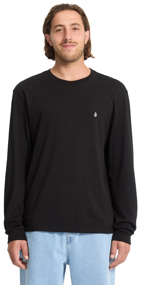 Volcom Stone Blanks Basic LS Tee långärmad tröja svart, produktbild