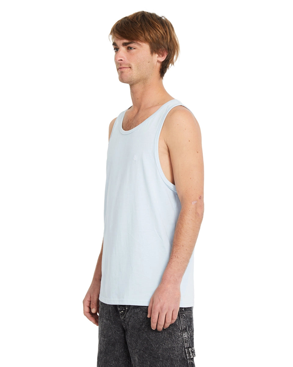 Volcom Stone Blanks BSC Tanktop linne ljusblå, produkten från en annan vinkel 1