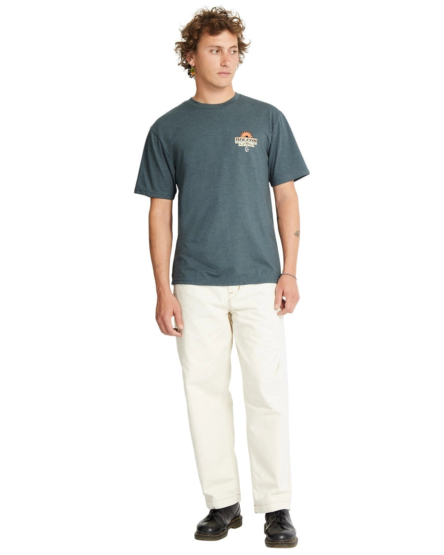 Volcom Sure Thing HTH SS Tee t-shirt mörk skiffergrå, produktbild