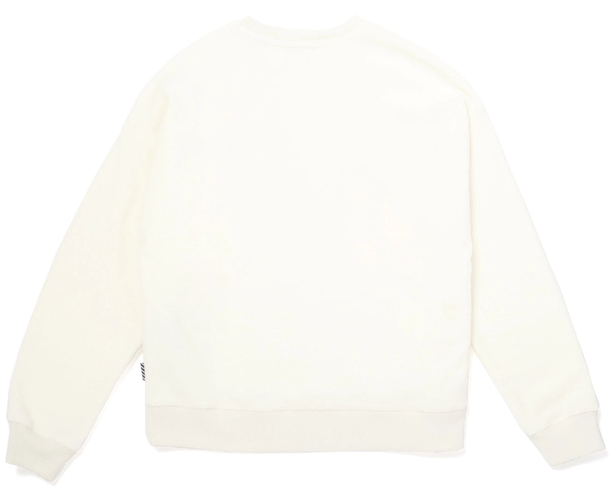 Volcom Too Kool Crew tröja smutsvit, produkten från en annan vinkel