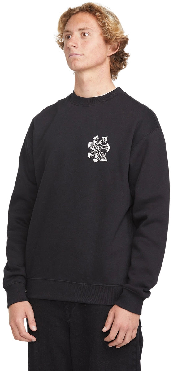 Volcom Watanite Crew tröja svart, produkten från en annan vinkel 1