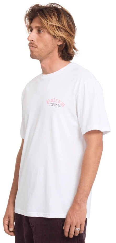 Volcom Winsome Basic SS Tee t-shirt vit, produkten från en annan vinkel 1