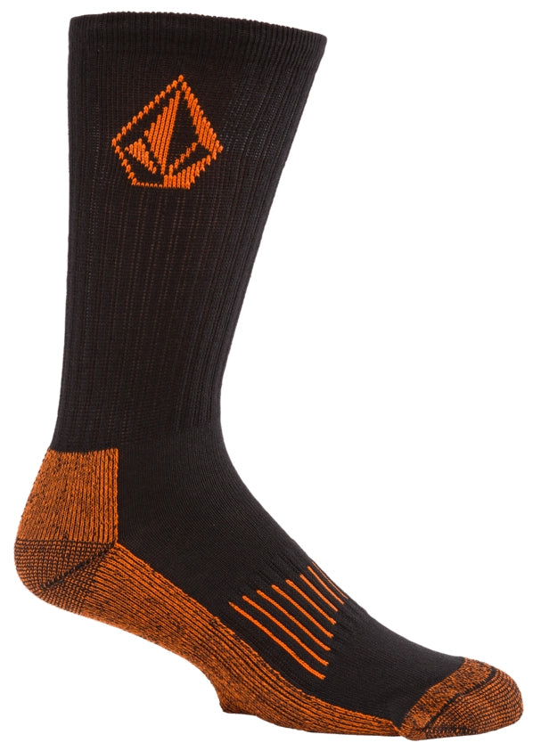 Volcom Workwear Sock 3-pack strumpor svart, produkten från en annan vinkel 6