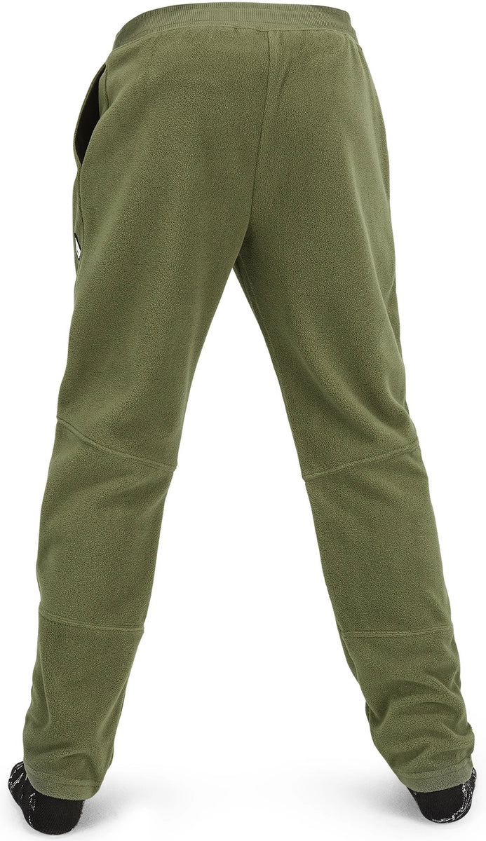 Volcom Polar Fleece Pant underställ barn militärgrön, produkten från en annan vinkel